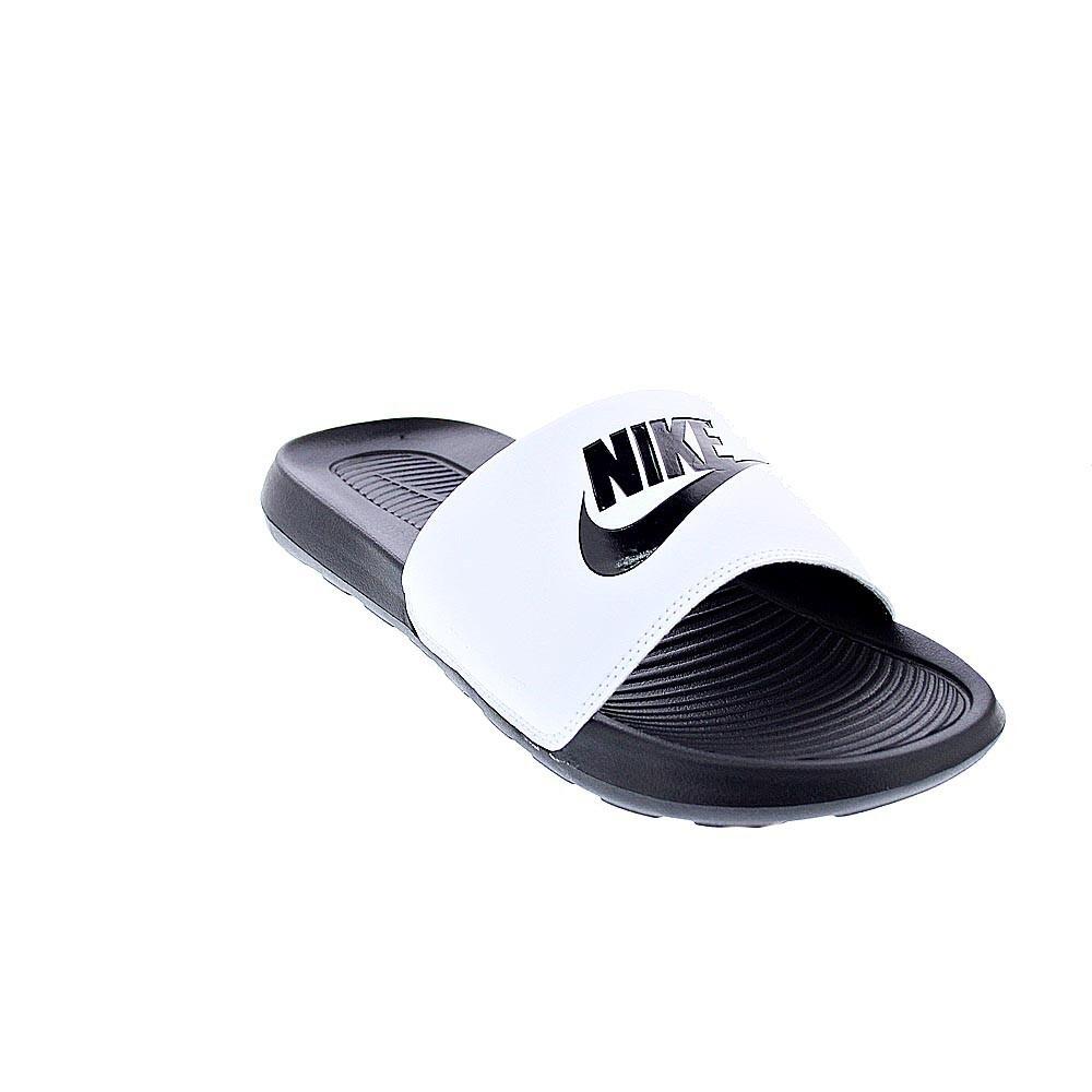 KLAPKI sportowe NIKE VICTORI ONE CN9675-005 basenowe biało-czarne lekkie 41 4/7