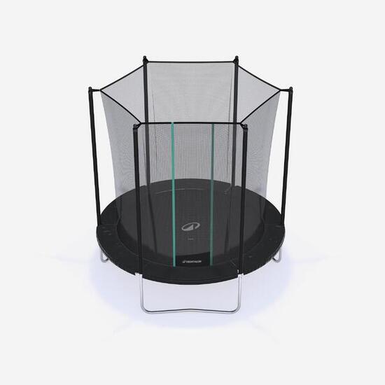 Tweedehands Trampoline 240 met veiligheidsnet montage zonder gereedschap