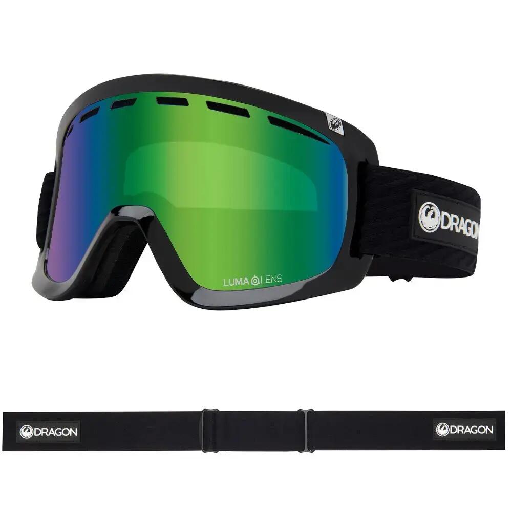D1 OTG Unisex Snow Goggles - Icon Green/LL Green Ionized & LL Amber
