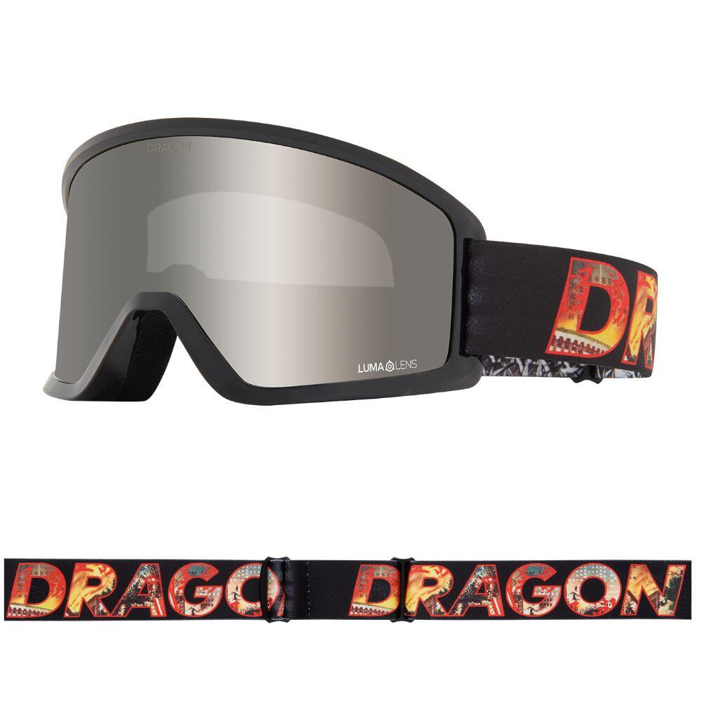 DRAGON DX3 PLUS OTG Unisex Snow Goggles - Klash/LL Silver Ionized & LL Rose
