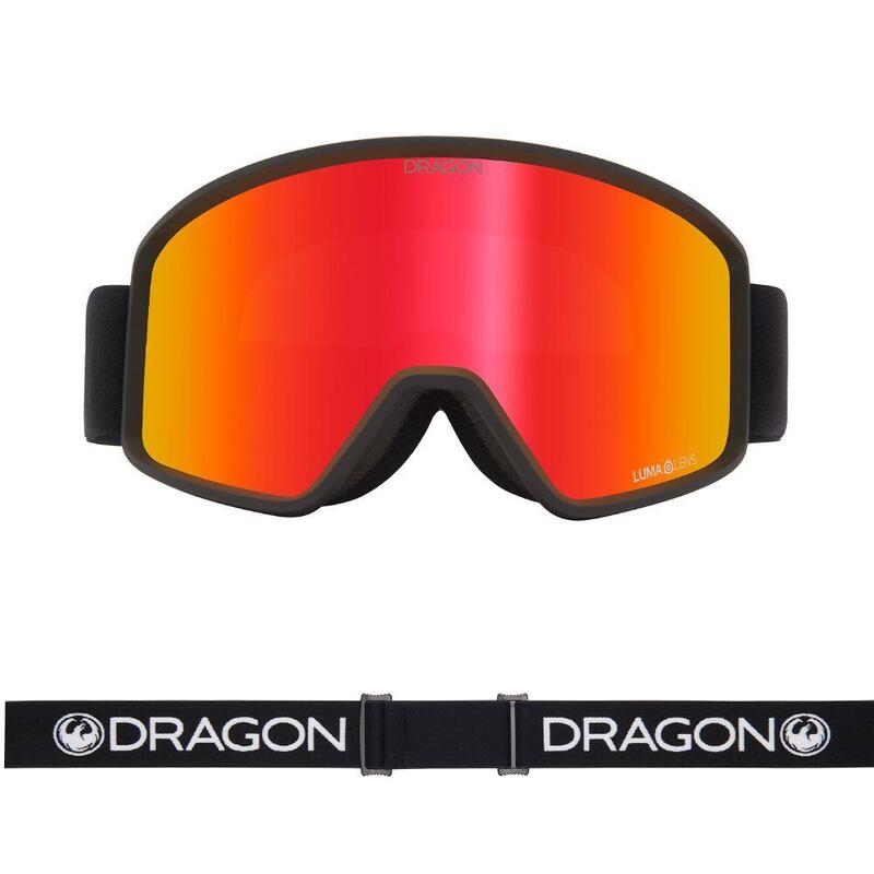 Ochelari de zăpadă Dragon DXT OTG - Lentile ionizate roșii Lumalens negru