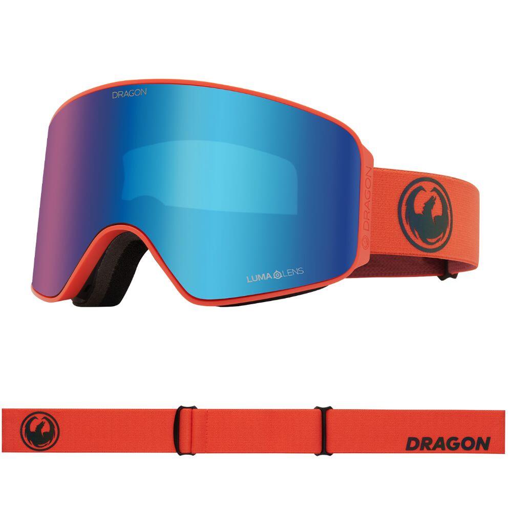 DRAGON NFX MAG OTG Unisex Skibrille - Flame/LL Blue Ionized & LL Light Rose