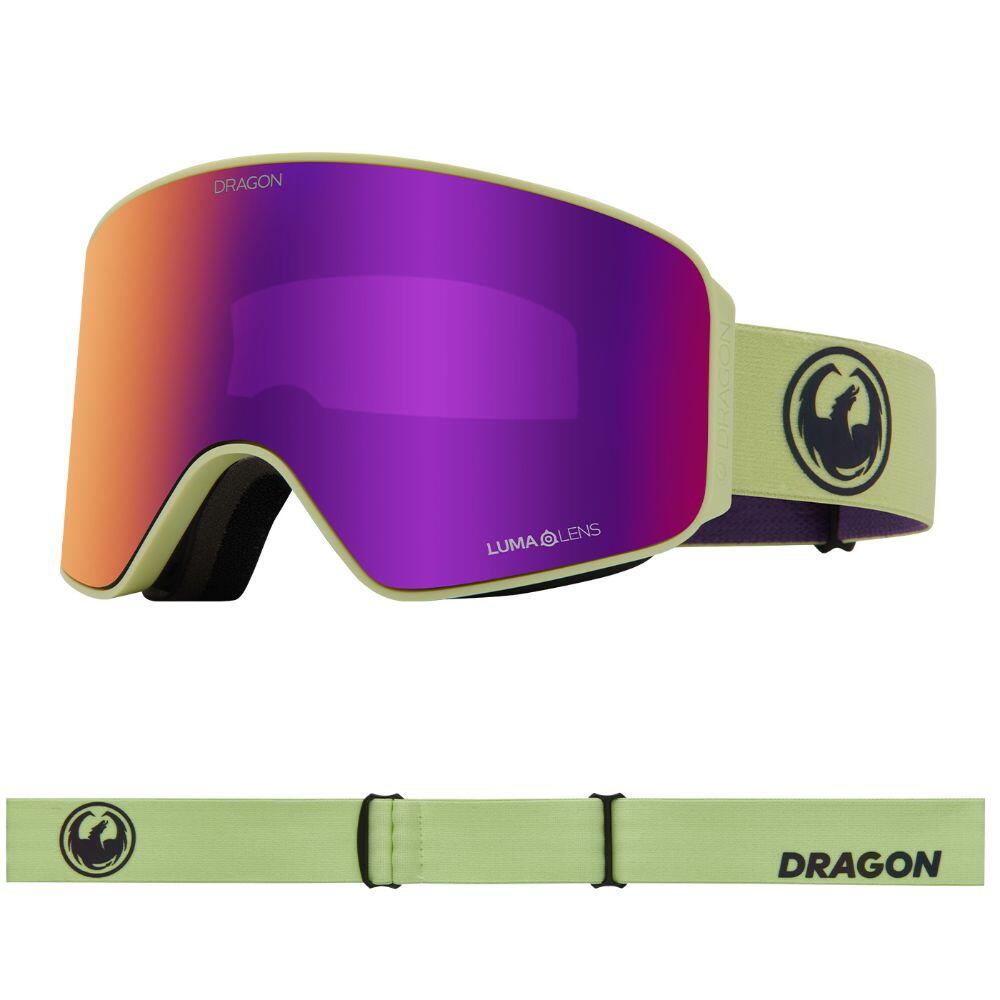 DRAGON NFX MAG OTG Unisex Snow Goggles - Matcha/LL Purple Ionized & LL Midnight