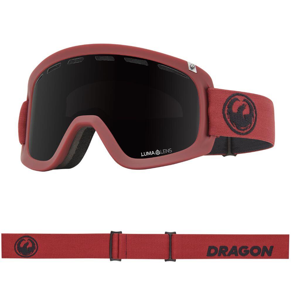 DRAGON D1 OTG Unisex Snow Goggles - Cordovan/LL Midnight & LL Amber