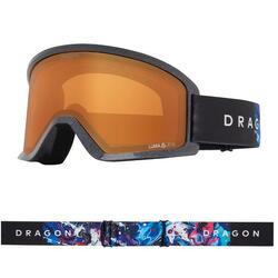 DX3 OTG Lunettes De Ski Unisexes - Black/Lumalens Red Ion