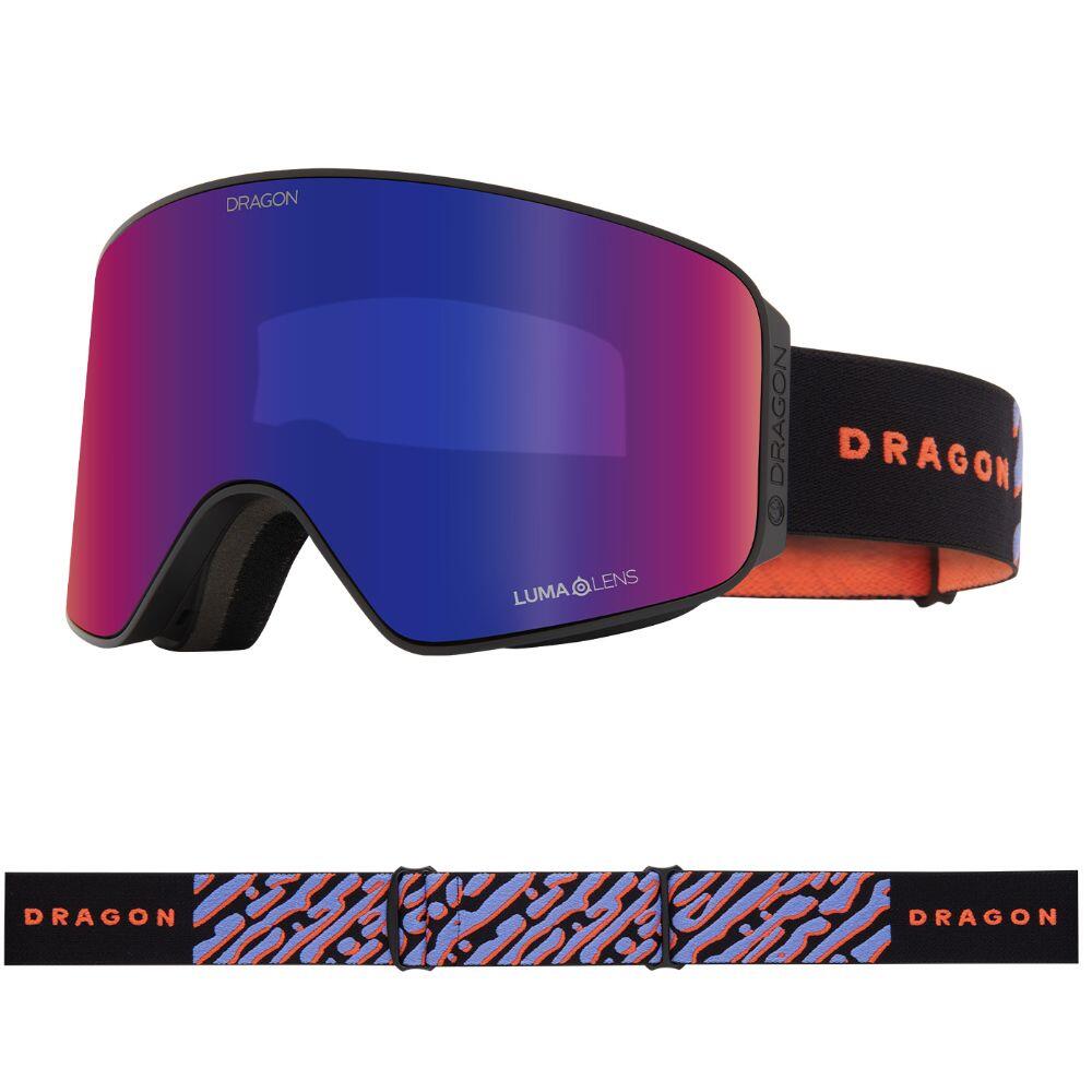 Dragon - Nfx Mag Otg Lunettes De Ski Unisexes - Heatwave/ll Solace Ir & Ll Violet - Masque De Ski - Noir|violet - Taille Unique - Decathlon