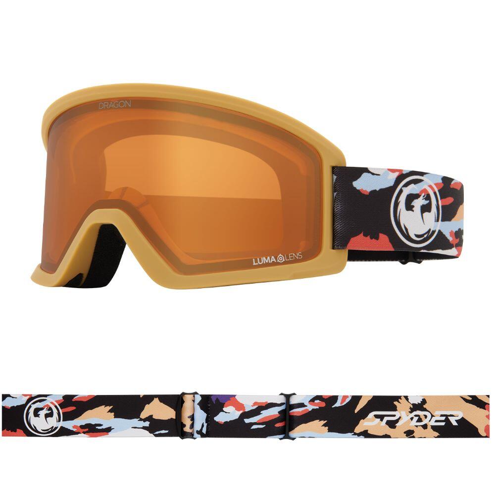 DRAGON DX3 OTG Unisex Snow Goggles - Paint By Numbers Spyder Collab/LL Amber