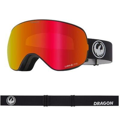 X2s unisex skibril - nouveau black/ll red ionized & ll light rose