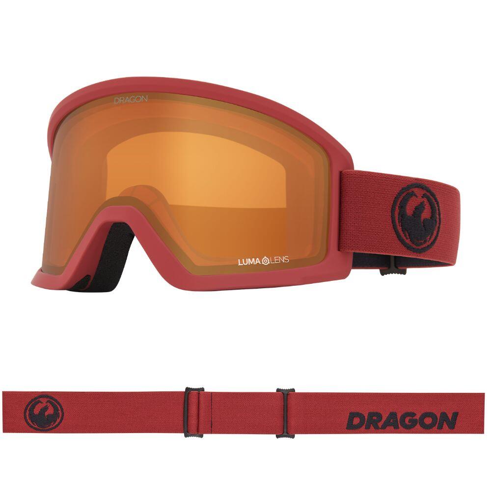 Dragon - Dx3 L Otg Lunettes De Ski Unisexes - Cordovan/ll Amber - Masque - Orange|rouge - Taille Unique - Decathlon