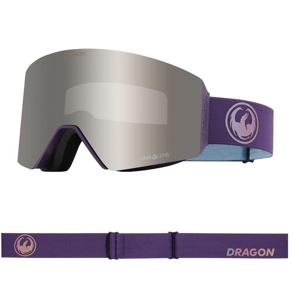 DRAGON RVX MAG OTG Unisex Snow Goggles - Deep Plum/LL Silver Ionized & LL Violet