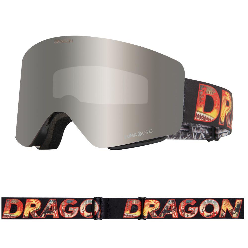 DRAGON R1 OTG Unisex Snow Goggles - Klash/LL Silver Ionized & LL Rose