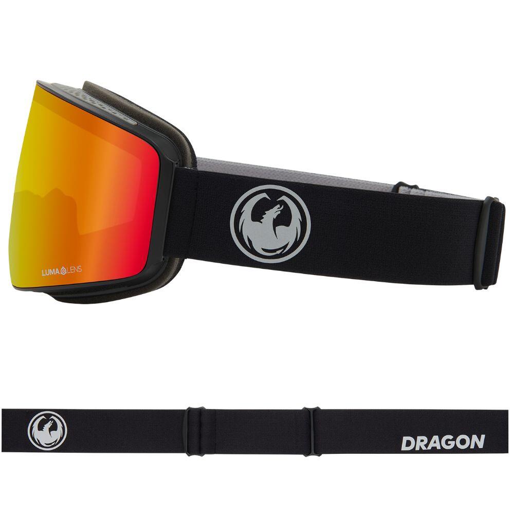 PXV Gafas De Esquí Unisex - Nouveau Black/LL Red Ionized & LL Light Rose 3/6