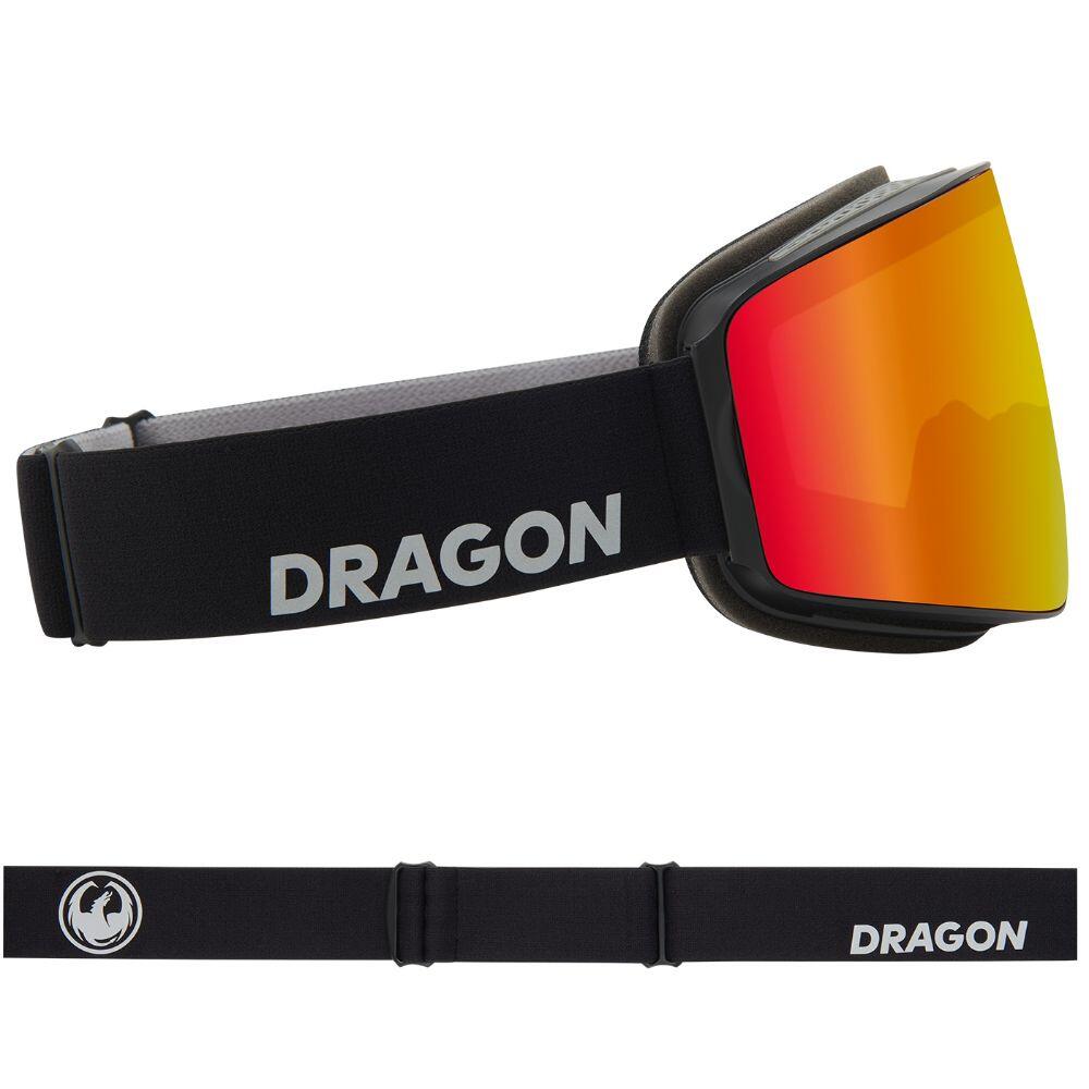 PXV Gafas De Esquí Unisex - Nouveau Black/LL Red Ionized & LL Light Rose 4/6