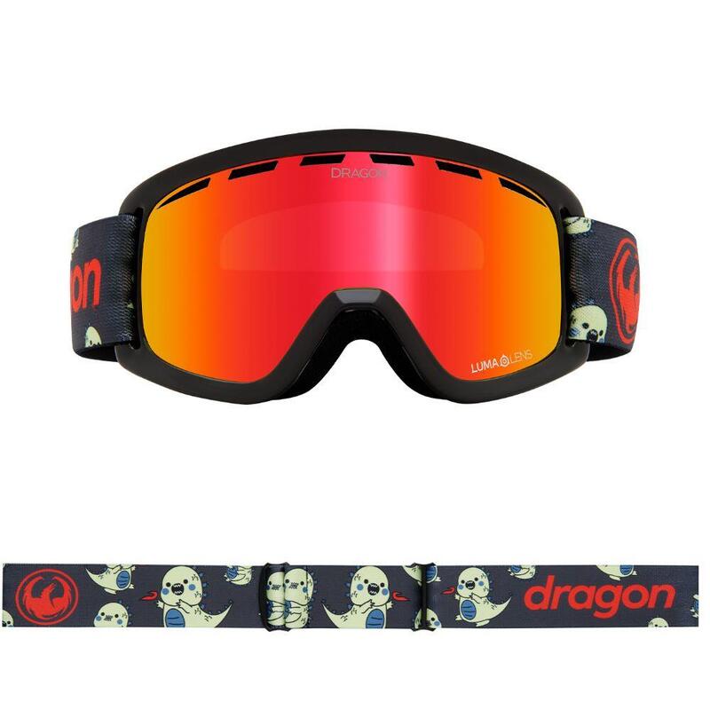 LIL D Lunettes De Ski Pour Jeunes - Lil Kaiju/LL Red Ionized