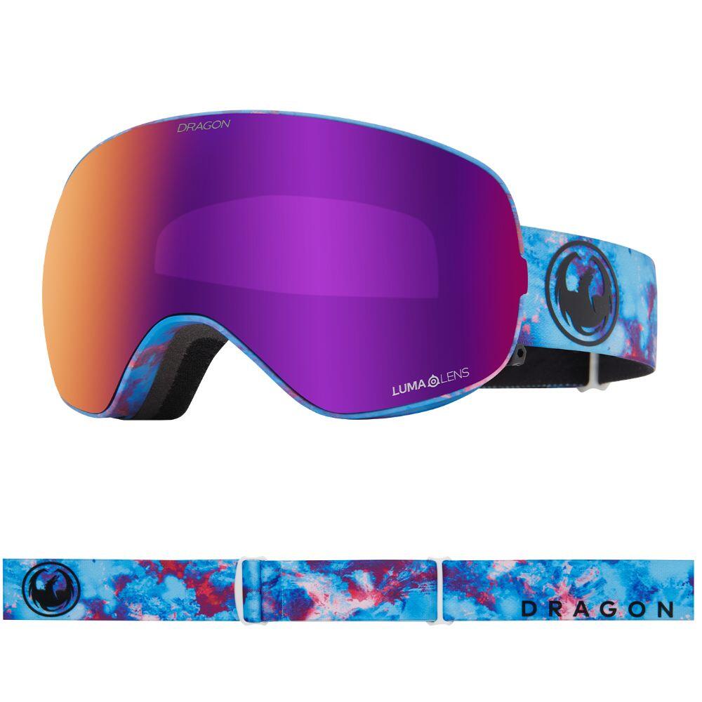 Dragon - X2s Lunettes De Ski Unisexes - Predator/ll Purple Ionized & Ll Midnight - Masque De Ski - Bleu|noir|violet - Taille Unique - Decathlon