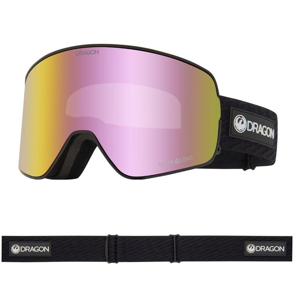 Dragon - Nfx2 Lunettes De Ski Unisexes - Icon Pink/ll Pink Ionized & Ll Midnight - Masque De Ski - Noir|rose - Taille Unique - Decathlon