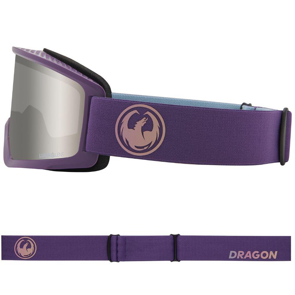 DX3 PLUS OTG Unisex Snow Goggles - Deep Plum/LL Silver Ionized & LL Violet 3/5