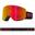 R1 OTG Unisex Skibril - Black Red Spyder /LL Red Ionized & LL Light Rose