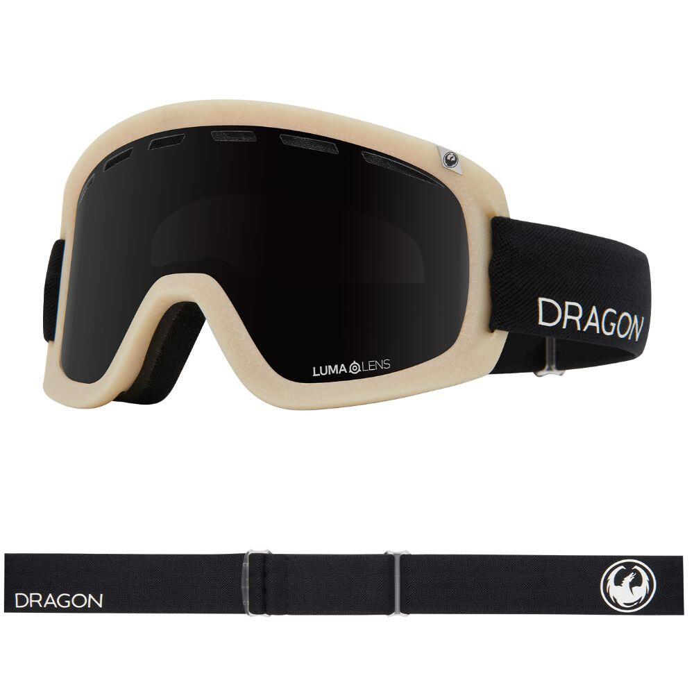 DRAGON D1 OTG Unisex Snow Goggles - Raw/LL Midnight & LL Amber
