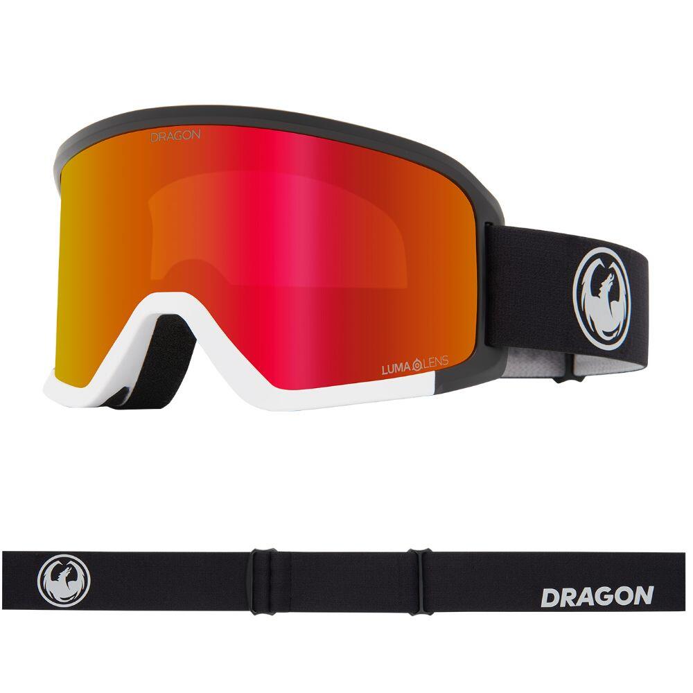 Dragon - Dx3 Plus Otg Lunettes De Ski Unisexes - Nouveau Black/ll Red Ion & Ll Dark Smoke - Masque De Ski - Gris|noir|rouge - Taille Unique - Decathlon