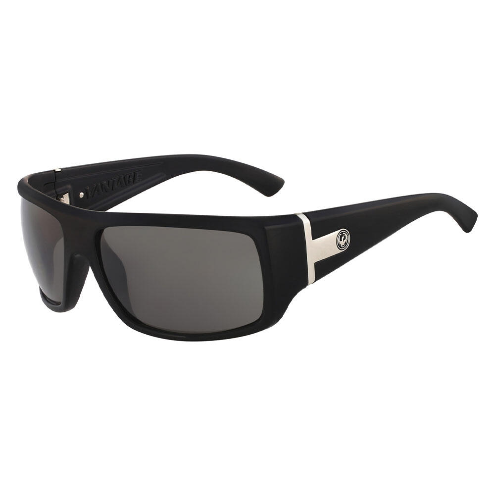 VANTAGE Unisex Sunglasses - Shiny Black/Lumalens Smoke 1/2