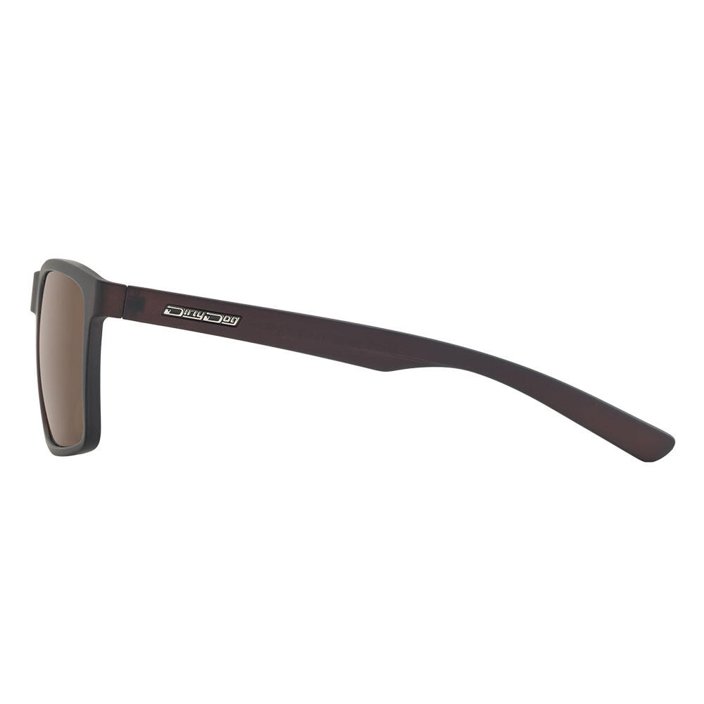 DROID Unisex Sunglasses - Satin Brown/Polarized Brown 3/4