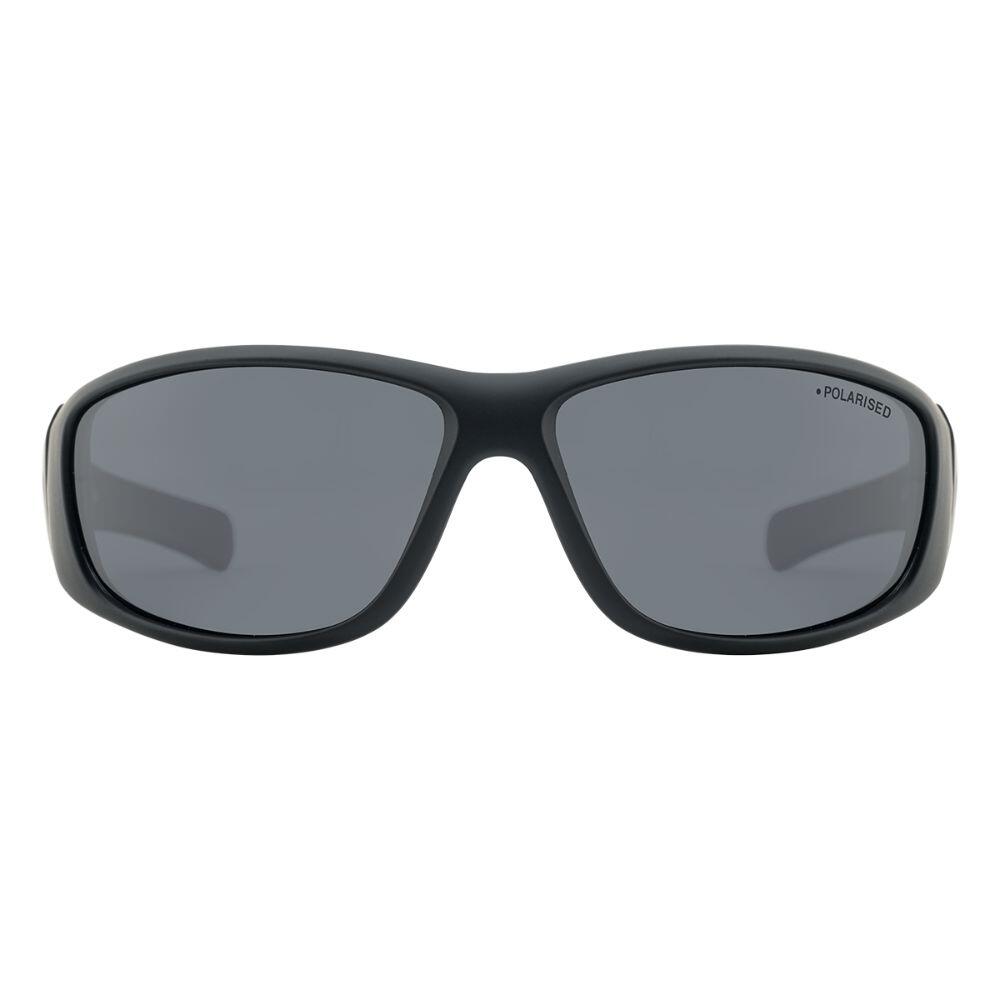 WOLF Unisex Sunglasses - Satin Black/Polarized Grey 2/4