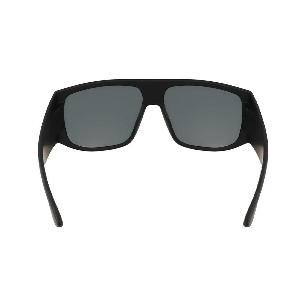 Fin Unisex Sunglasses Matte Black Polarized Lumalens Red Ionized