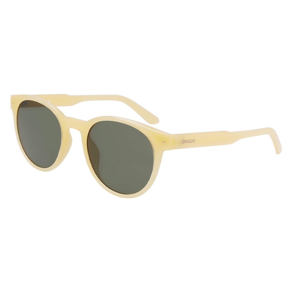Dragon - Koby Lunettes De Soleil Unisexes - Shiny Cream/lumalens G15 Green - Lunettes De Soleil - Blanc|vert - Taille Unique - Decathlon
