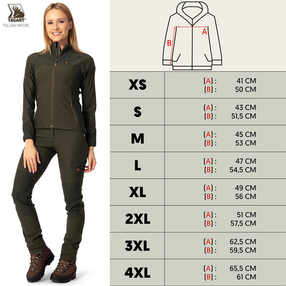 Kurtka myśliwska damska Tagart Cramp Pro Lady Dark Green szybkoschnąca