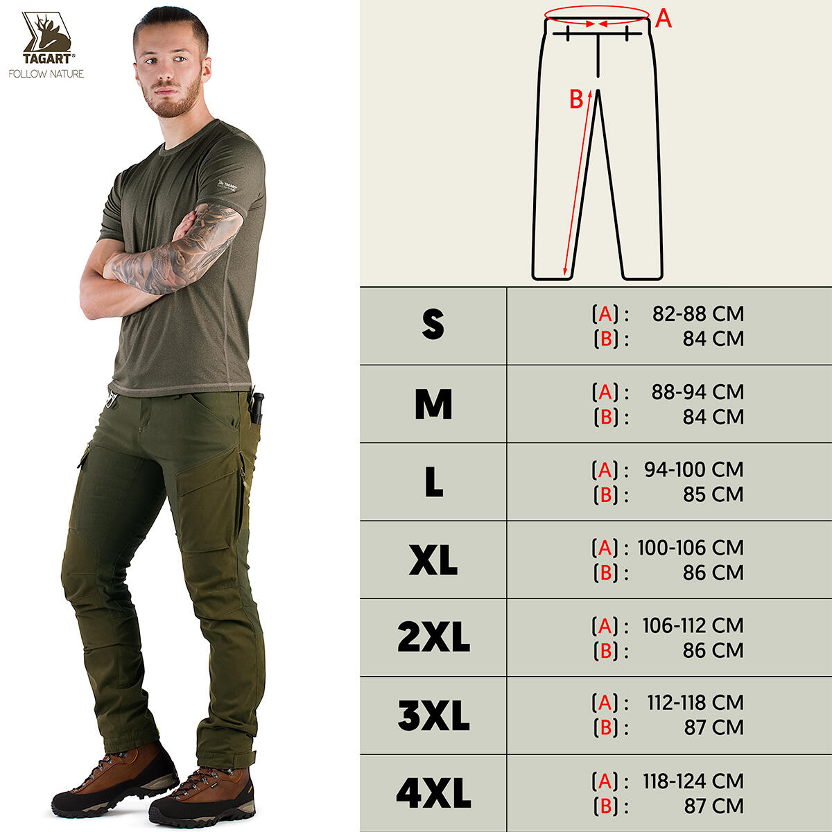Pantalons de chasse Tagart Scout avec membrane et imperméabilité - Hommes 2/7