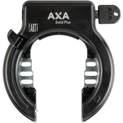 Axa veiligheidsslot solid plus spatbordbevestiging zwart