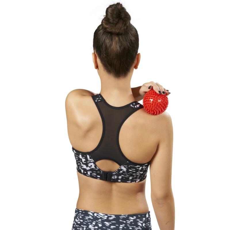 Massageball mit Noppen Trendy 9 cm rot 2/3