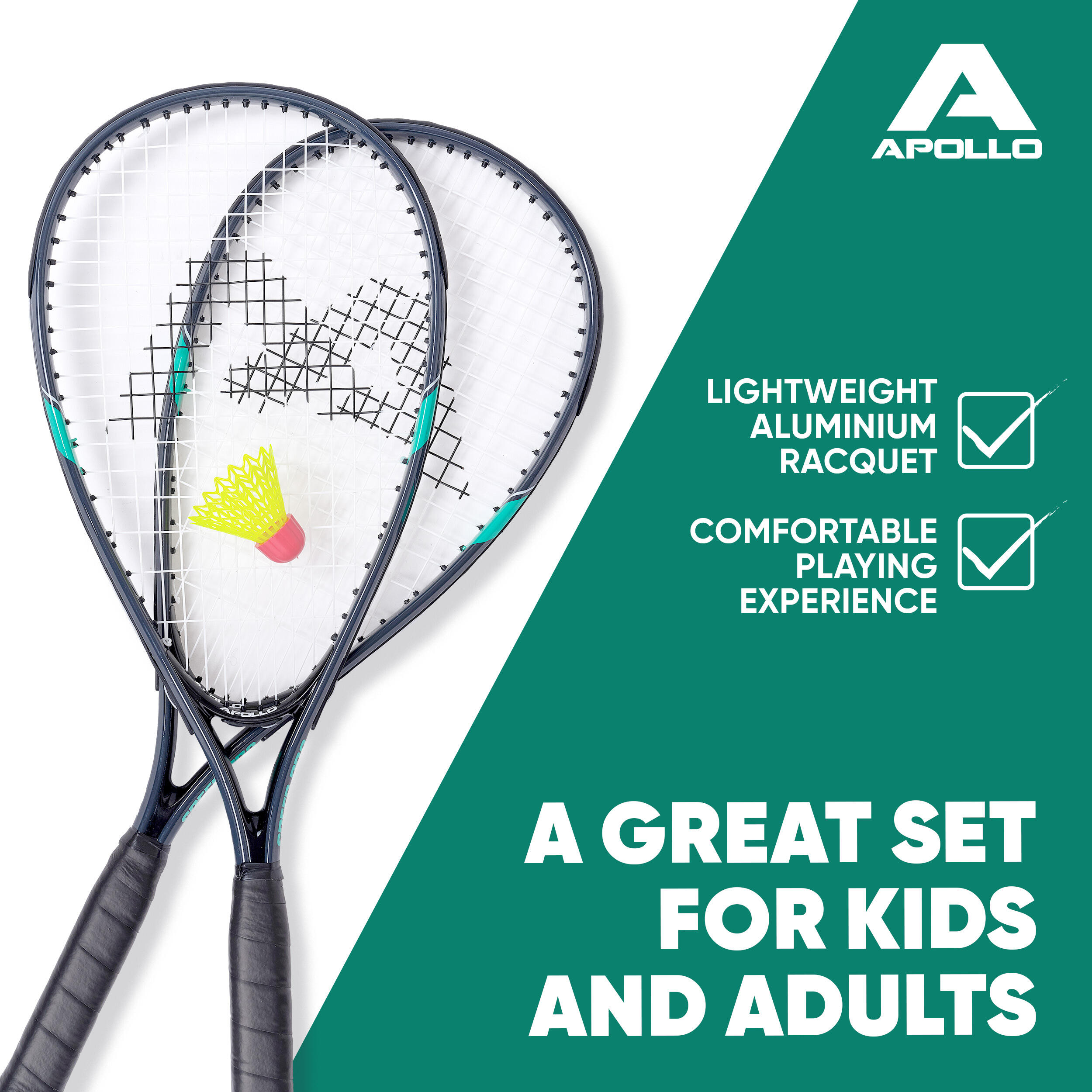 Badminton Set Speed Pro SPEEDBADMINTON - Grau/Mint 6/7