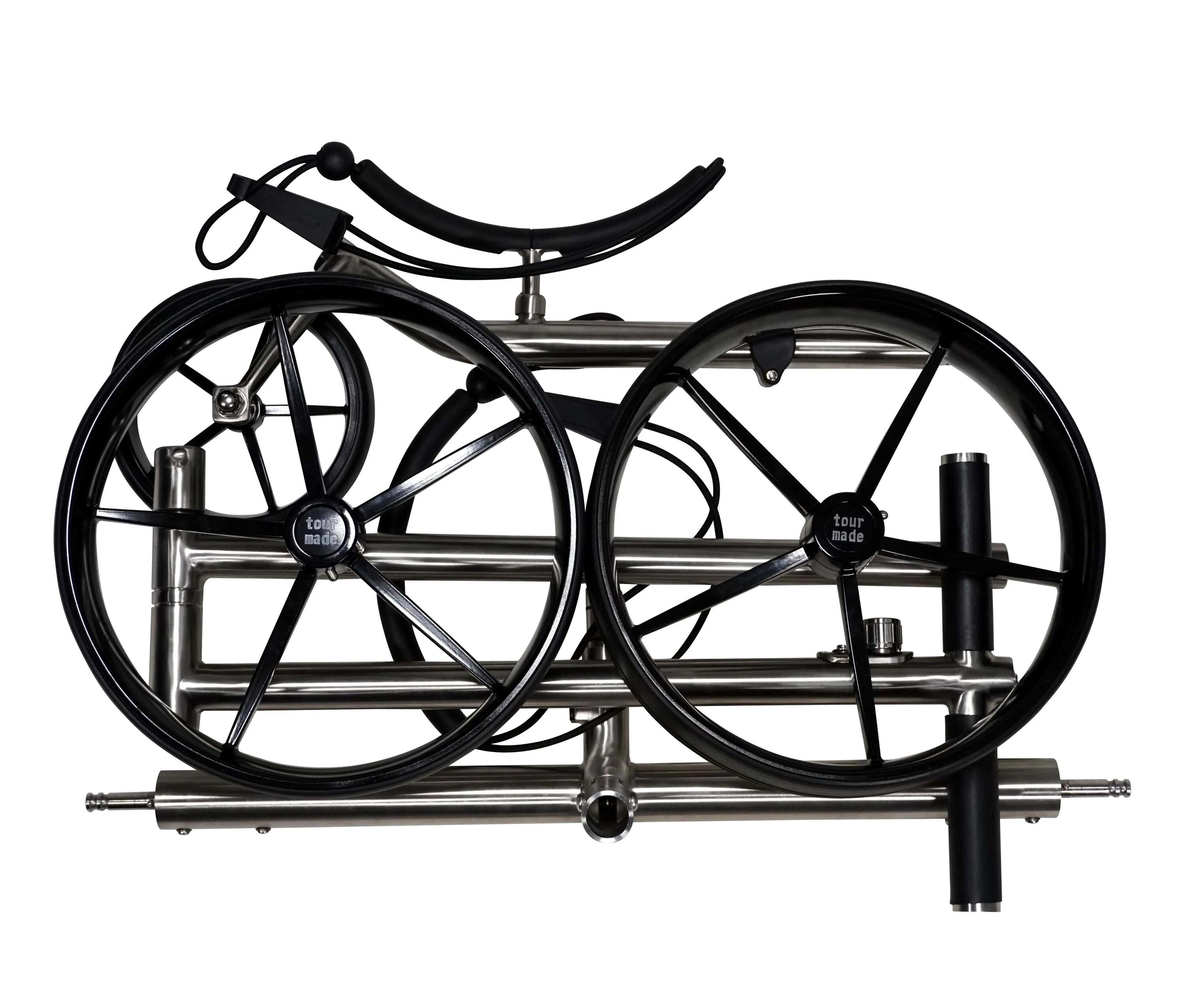 Carrello da golf elettrico Tour Made Haicaddy® HC9 con telaio spazzolato 5/7