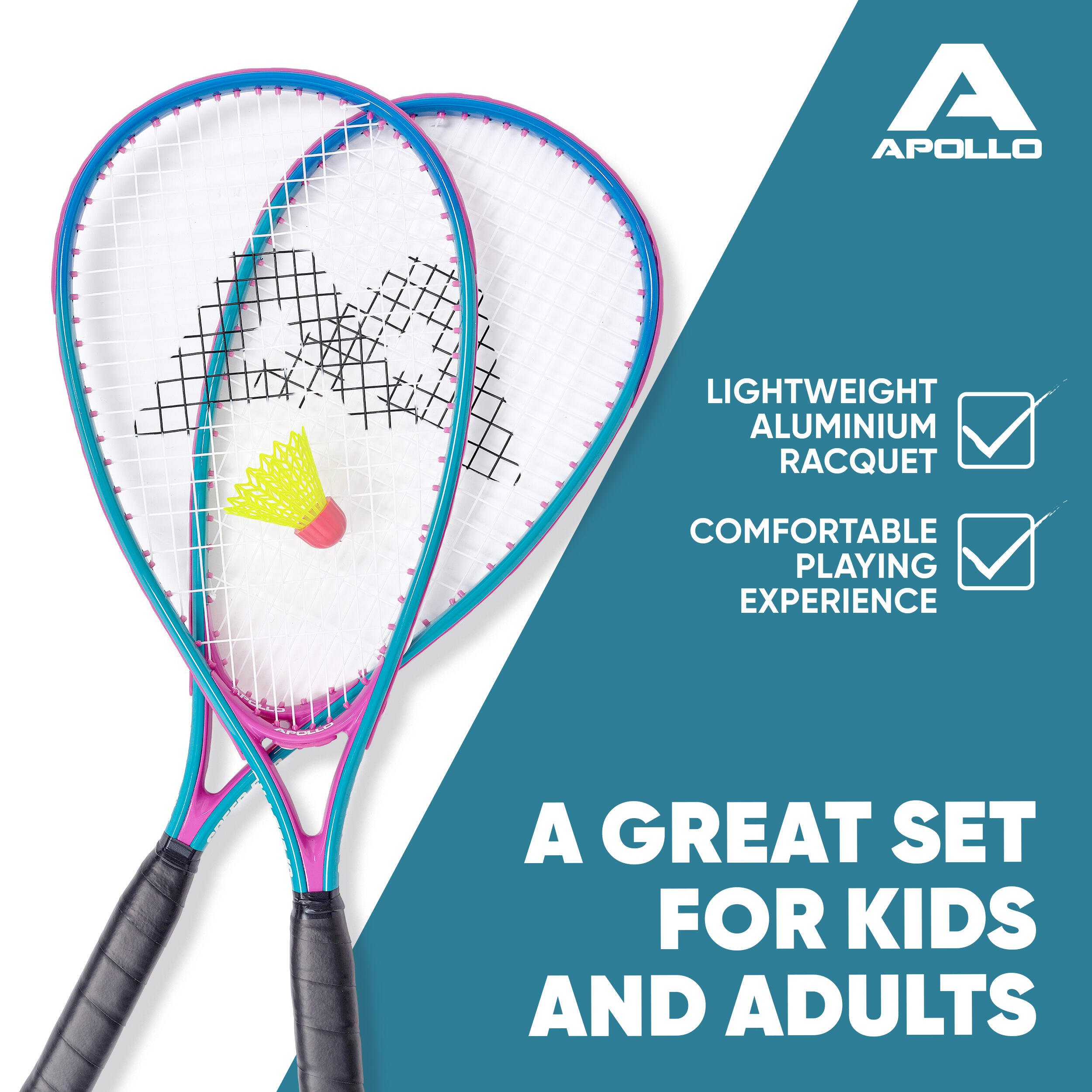 Badminton Set Speed Pro SPEEDBADMINTON - Blau/Rosa 6/7