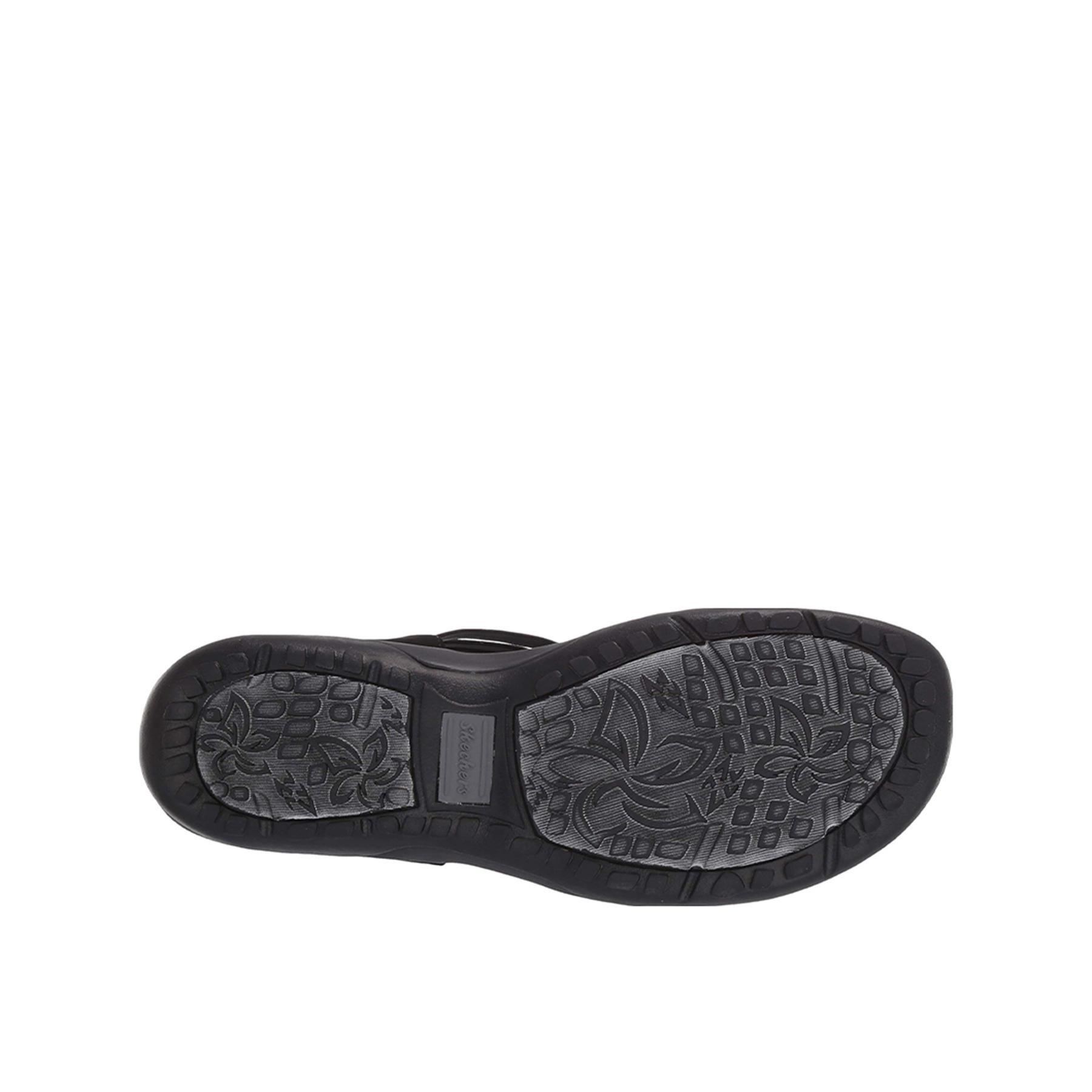 Sandalias Deportivas Mujer Skechers 163023_BLK Negras Tiras entrecruzadas 4/4