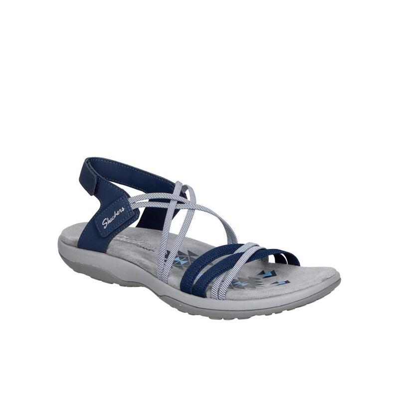 Sandalias Deportivas Mujer Skechers 163112_NVY Azul marino con Cierre Adherente