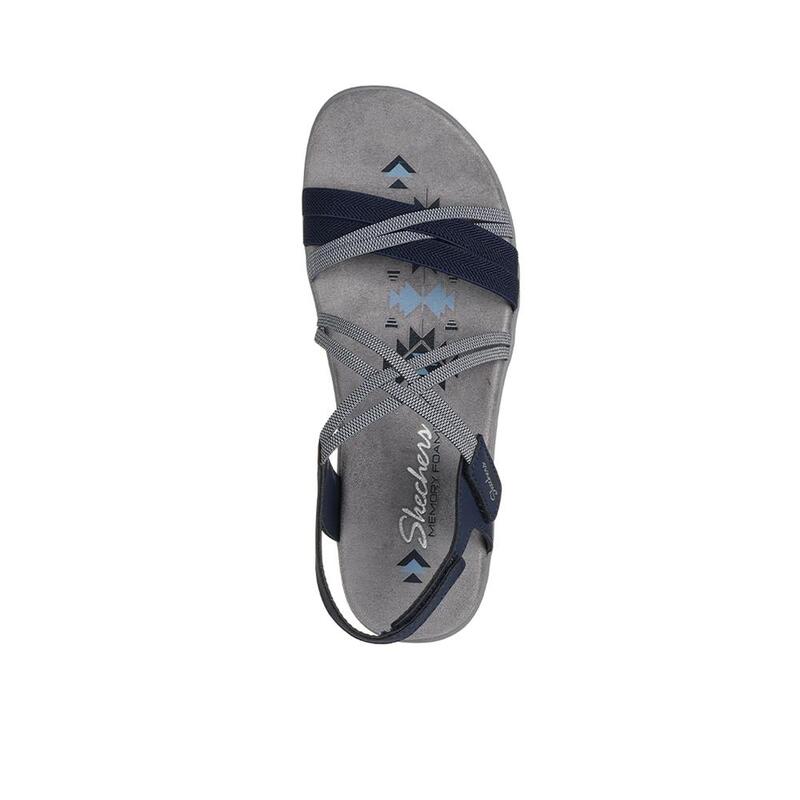 Sandalias Deportivas Mujer Skechers 163112_NVY Azul marino con Cierre Adherente