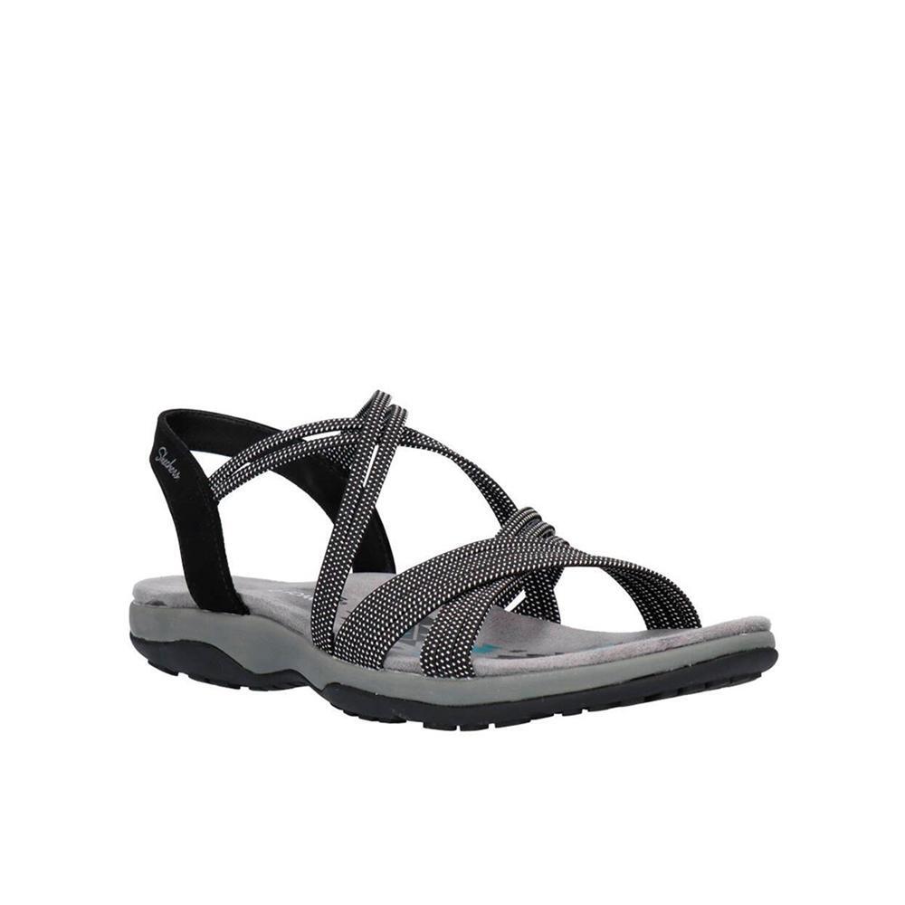 Sandalias Deportivas Mujer Skechers 163117_BLK Negras Plantilla Foam 2/4