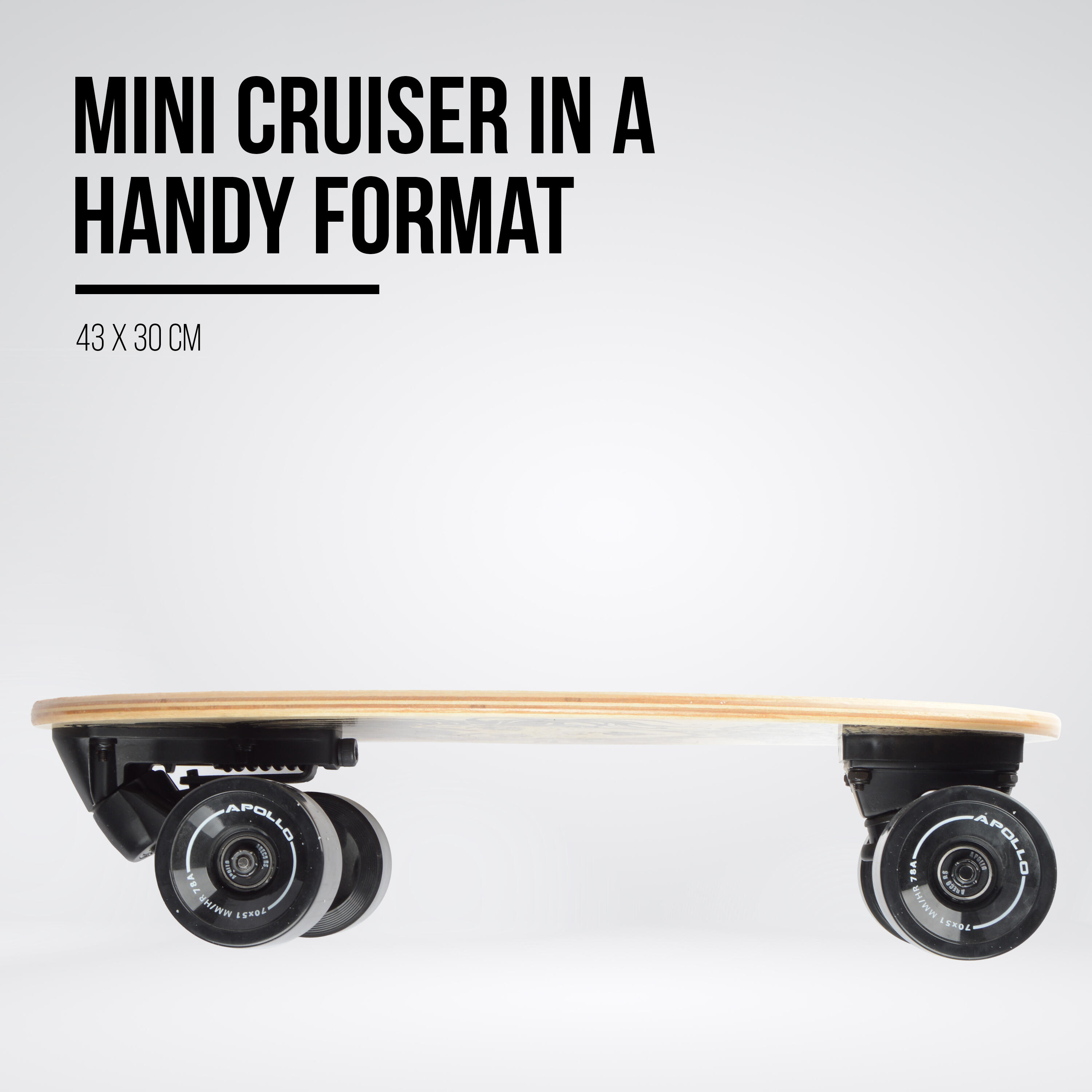 Skateboard Cruiser Compact pour Adultes et Enfants 2/6
