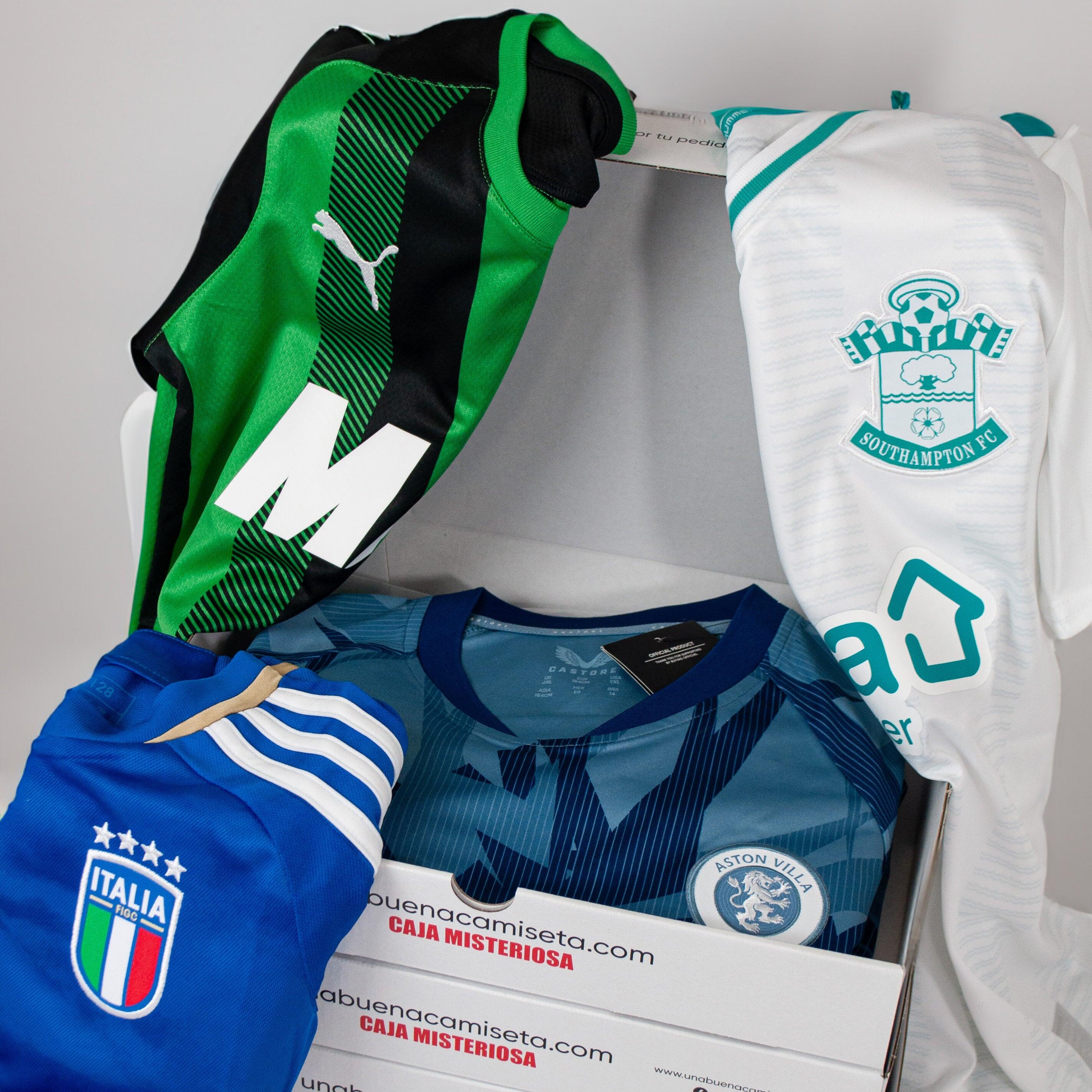 Caja de camiseta de fútbol misteriosa para niños 1/4