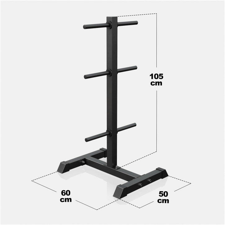 RACK DE RANGEMENT POUR POIDS DISQUES 30/31 MM | MUSCULATION | COULEUR NOIR OU BL