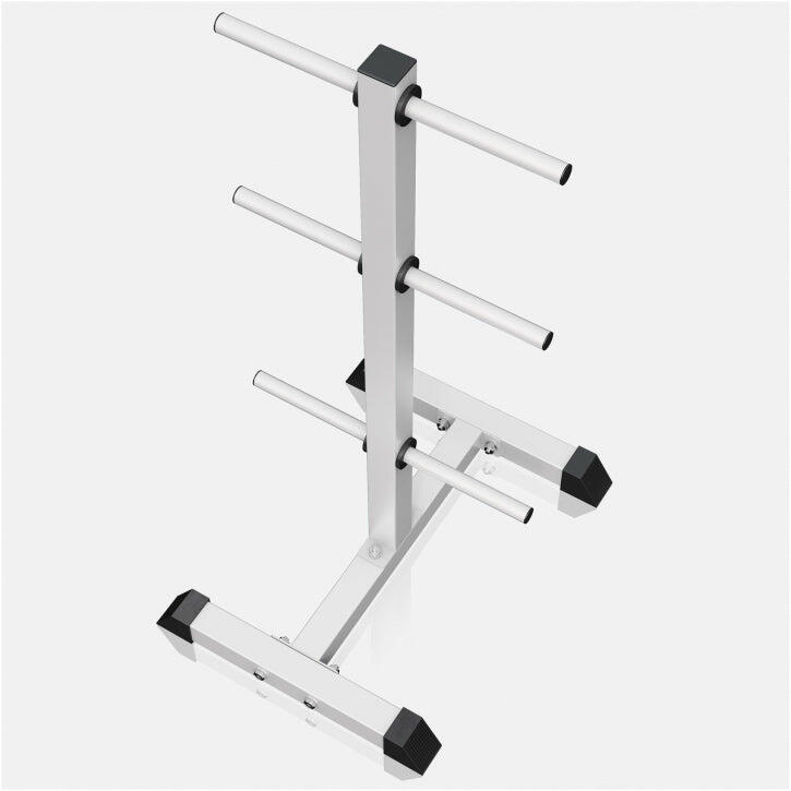 Rack para Discos Gorilla Sports Blanco Diámetro 30/31 mm