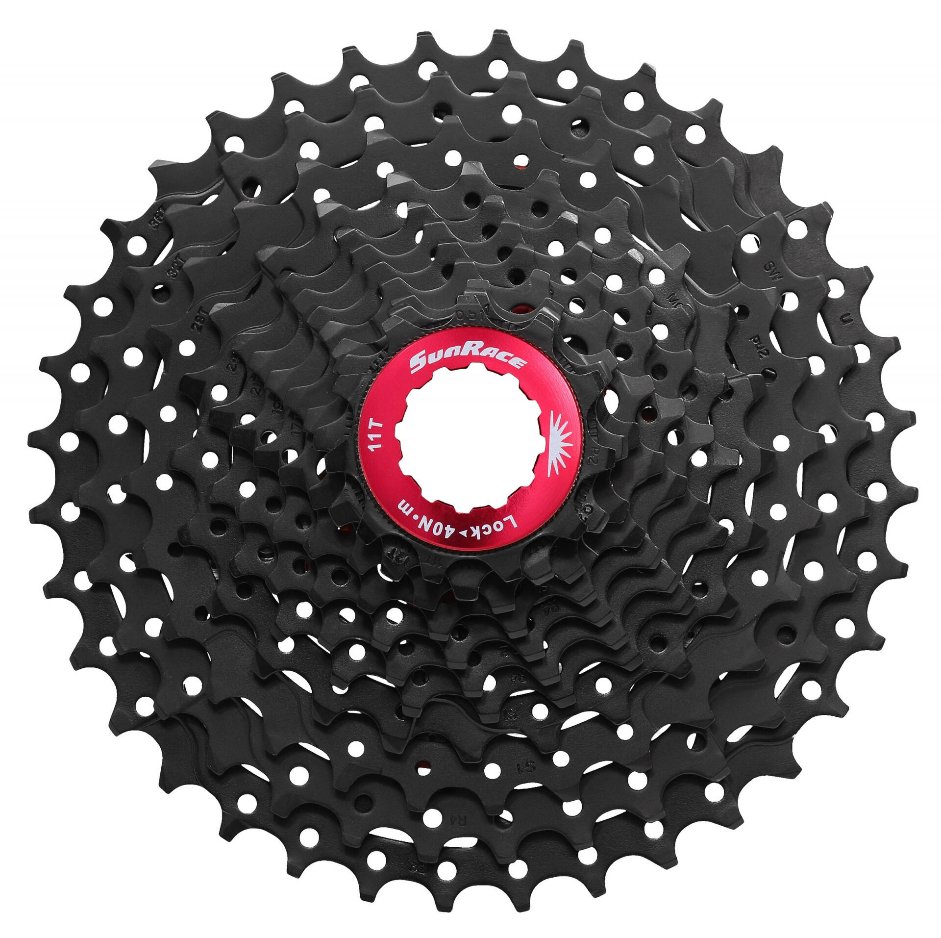 SunRace CSRX1 11S Cassette 11-28T Acero Negro Rojo 2/2