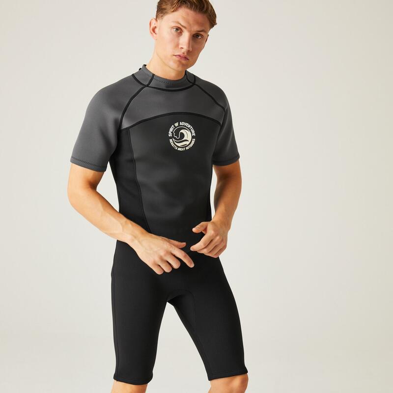 Short de bain néoprène confortable homme Regatta Shorty, noir