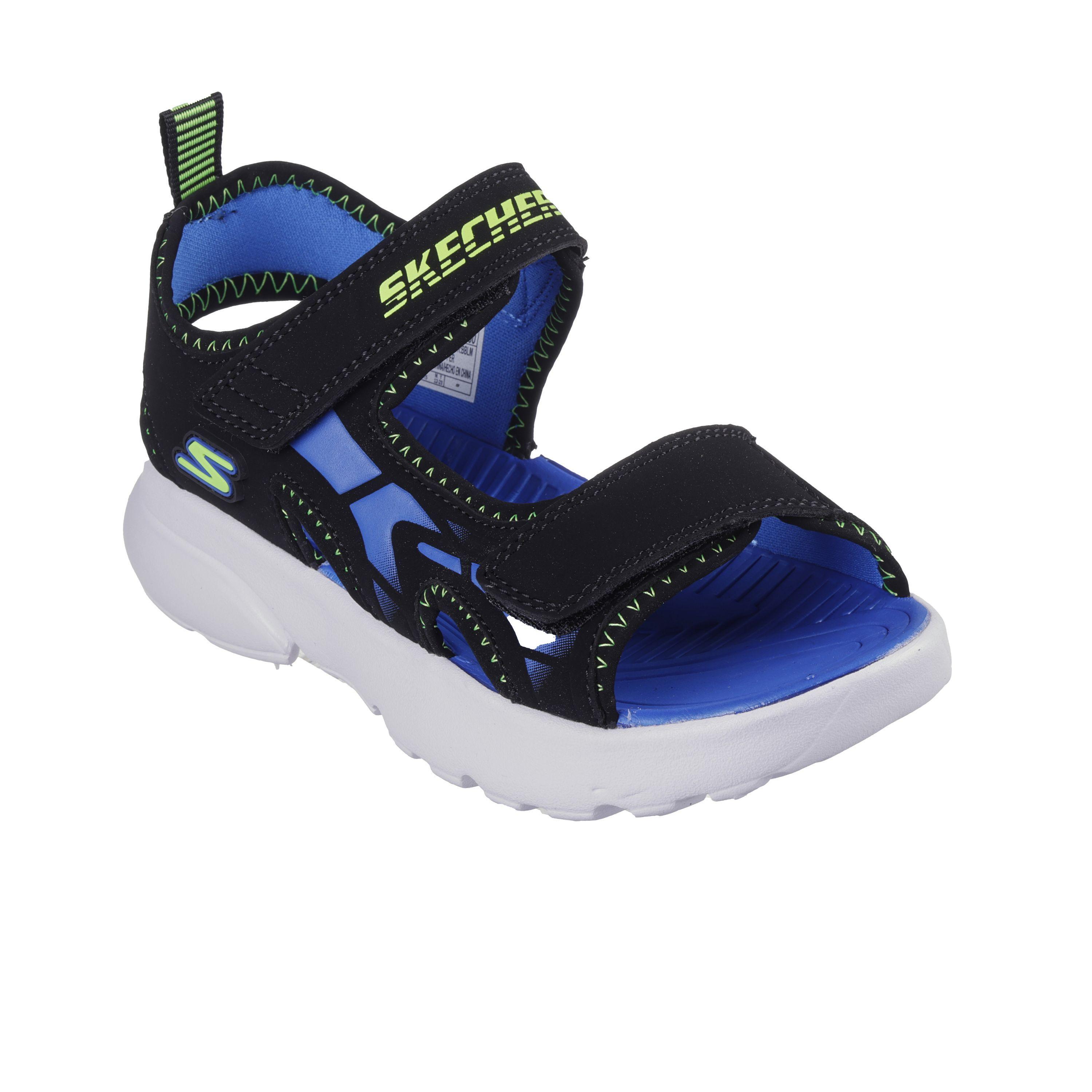 Sandálias Desportivas Menino Skechers 406513L_BBLM Pretas com Fecho Adesivo 2/4
