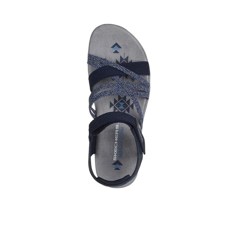 Sandalias Deportivas Mujer Skechers 163193_NVY Azul marino con Cierre Adherente