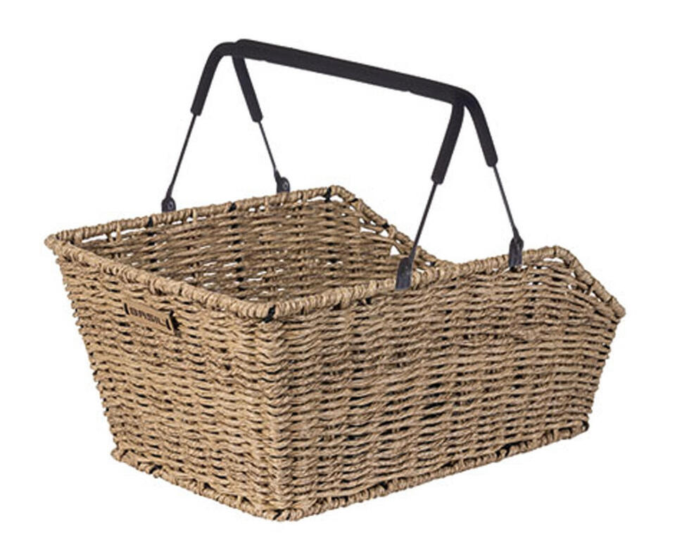 Kosz Rowerowy Cento Rattan Look Multi 47 X 34 X 26 Cm - Trawa Morska