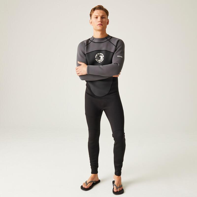 REGATTA Regatta Zwemkledij Full Wetsuit HEREN Black/Dark Grey/White